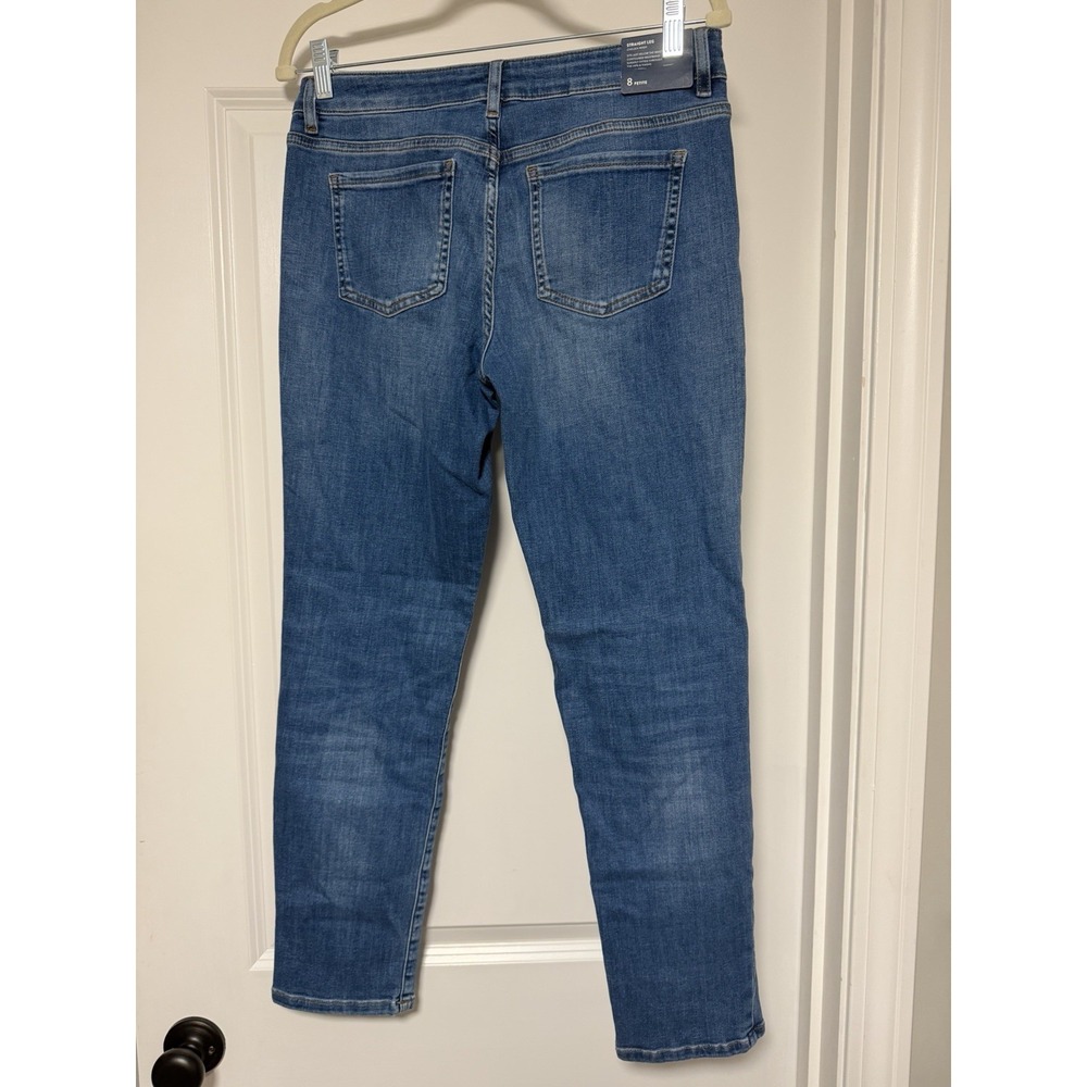 J.Jill, Boyfriend Straight Leg Ankle Jeans, Chelsea Wash, Size 8P - Picture 2 of 8